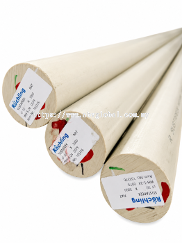 Sustapeek Natural Rod Dia 50mm | High-Strength PEEK Engineering Plastic Rod