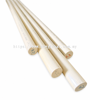 Sustapeek Natural Rod Dia 32mm | High-Performance PEEK Engineering Plastic Rod