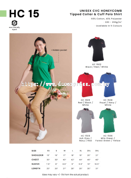HC15 Cotton Polo Tee Unisex