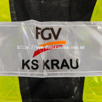 Safety Vest with custom  Reflector Badges Printing
