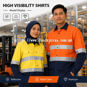 Baju Kerja Reflektif Keterlihatan Tinggi Premium untuk Kerja Industri