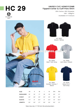 HC29 Cotton Polo Tee Unisex