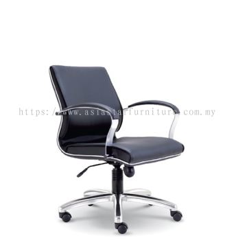 CONTI LOW BACK DIRECTOR CHAIR | LEATHER OFFICE CHAIR BUKIT JALIL KL