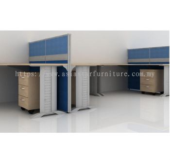 CLUSTER OF 2 OFFICE PARTITION WORKSTATION 28 - Partition Workstation Sunway Damansara | Partition Workstation Kota Damansara | Partition Workstation Sungai Buloh | Partition Workstation Tropicana