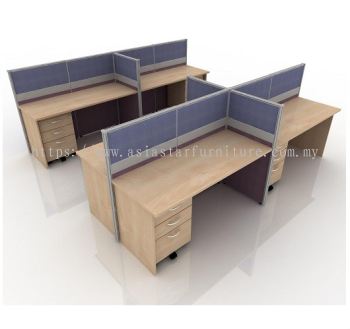 CLUSTER OF 6 OFFICE PARTITION WORKSTATION 8 - Partition Workstation Taman OUG | Partition Workstation Cheras | Partition Workstation Ampang | Partition Workstation Sungai Besi