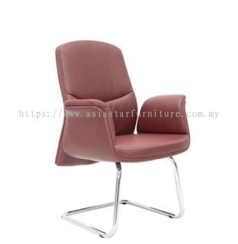 OXFORD VISITOR DIRECTOR CHAIR | LEATHER OFFICE CHAIR BUKIT RAJA SELANGOR