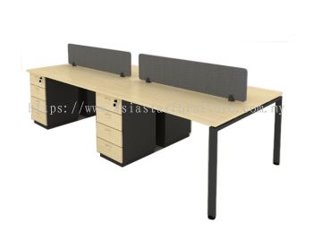 CLUSTER OF 4 OFFICE PARTITION WORKSTATION - Partition Workstation Setiawangsa | Partition Workstation Taman Maluri | Partition Workstation Ampang Jaya | Partition Workstation Mutiara Damansara