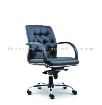 MORE LOW BACK DIRECTOR CHAIR | LEATHER OFFICE CHAIR KAJANG SELANGOR