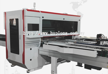 T-E8DL-EX CNC SIX SIDED DRILLING MACHINE CONNECTION MACHINE（THREE BORING HEAD+AUTOMATIC TOOL CHANGE+5 TOOL MAGAZINES+ Side milling）