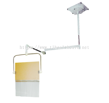 Ceiling Mounted Overhead Lead Acrylic Barrier with Lead Curtain - Type 1