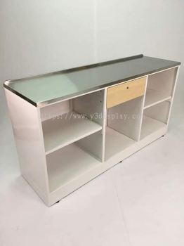 22098-TABLE 6-(L)Straight Cashier Counter(S.STEEL)