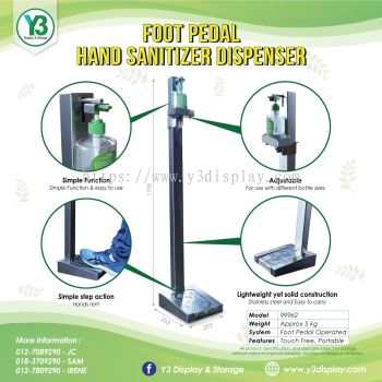 Stainless Steel Sanitizer Stand-Footstep