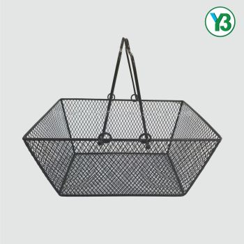 19984-Black Wire Mesh Shopping Cosmetic Basket