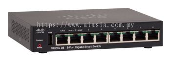 Cisco 8-Port Gigabit Smart Switch.SG250-08/SG250-08-K9-UK