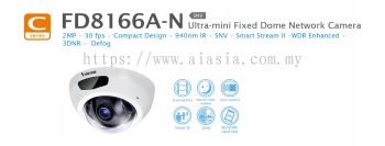 FD8166A-N. Vivotek Ultra-Mini Fixed Dome Network Camera