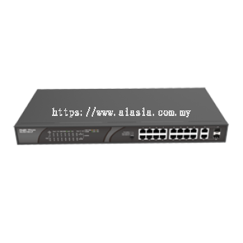 RG-ES118S-LP.RUIJIE 16-Ports 100Mbps Unmanaged PoE+ Switch with 120W