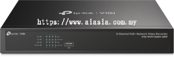 VIGI NVR1008H-8MP.TP-Link VIGI 8 Channel PoE+ Network Video Recorder