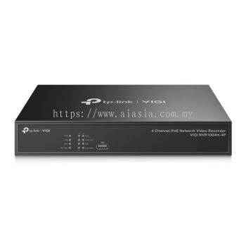 VIGI NVR1004H-4P.TP-Link VIGI 4 Channel PoE+ Network Video Recorder