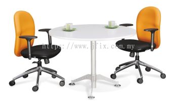 Round Meeting Table with Taxus Leg