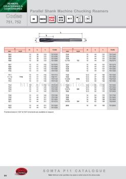 Parallel Shank Machine Chucking Reamers