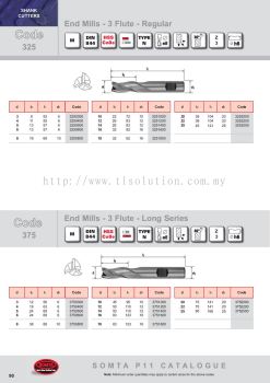 End Mills - 3 Flute - Regular & End Mills - 3 Flute - Long Series