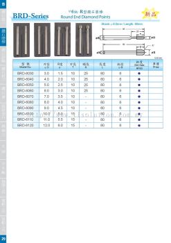 BRD Series (6-Round End Diamond Points)