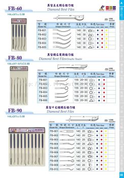 FB 60 (Diamond Bent Files) & FB 80 (Diamond Bent Files "Double Heads") & FB 90 (Diamond Bent Files)