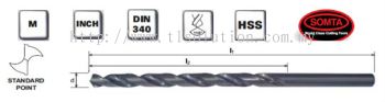 Straight Shank Drills - Long Series (HSS)