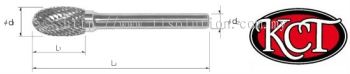 Rotary Burrs - Oval Shape (Form E)