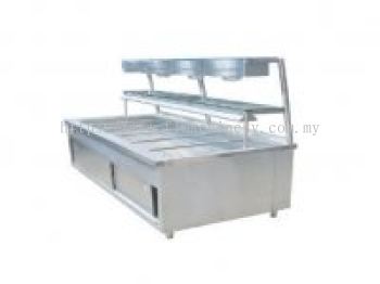 A05 BAIN MARIE C/W 2 TIER SHELF