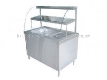 A06 BAIN MARIE C/W D SHAPE GLASS