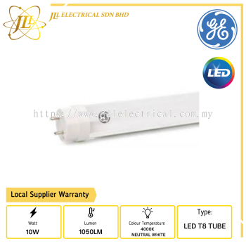 GE 92836E 10W 1050LM 220-240V 840 4000K NEUTRAL WHITE 2FEET LED T8 TUBE