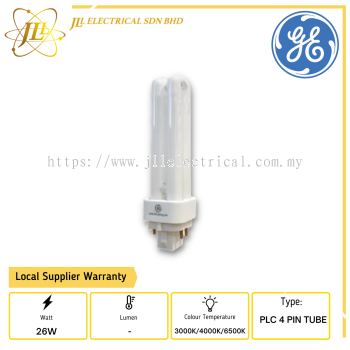 GE PLC 26W/4PIN  Compact Fluorescent Light Bulb 830 Warm White/840 Cool White/865 Cool Daylight