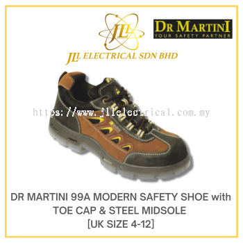 DR MARTINI 99A MODERN SAFETY WITH TOE CAP & STEEL MIDSOLE SHOES BOOTS [UK SIZE 4-12]