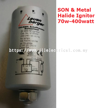 Leven berger SI400 M IGNITOR - FOR SON & METAL HALIDE LAMP