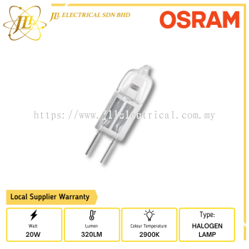 OSRAM 64435U 24V 20W G4 MICROSCOPE OPTICAL INSTRUMENT HALOGEN BULB