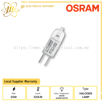 OSRAM 64428 20W 12V G4 300C HALOSTAR OVEN HALOGEN LAMP