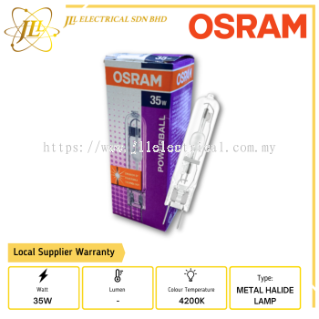 OSRAM POWERBALL HCI-TC 35W G8.5 4200K NEUTRAL WHITE METAL HALIDE LAMP