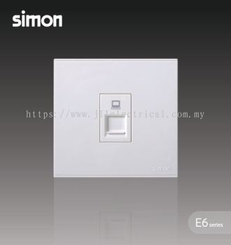 SIMON SWITCH E6 725218 1GANG DATA OUTLET CAT 5E (RJ45)