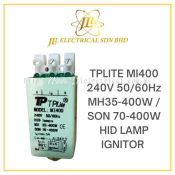 TPLITE MI400 240V 50/60Hz MH35-400W / SON 70-400W HID LAMP IGNITOR 
