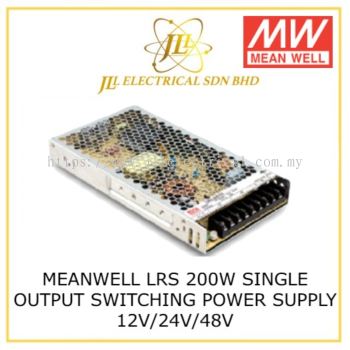 MEANWELL LRS-200 200W 12V/24V/48V SINGLE OUTPUT SWITCHING POWER SUPPLY