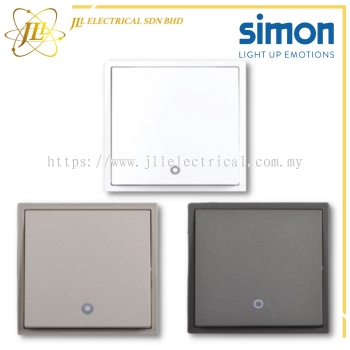 Simon Switch I7 702023/702024  20A 1 Gang 1 Way Double Pole Switch With Blue LED Indicator [1WAY/2WAY] [MATT WHITE/GOLDEN CHAMPAGNE/GRAPHITE BLACK]