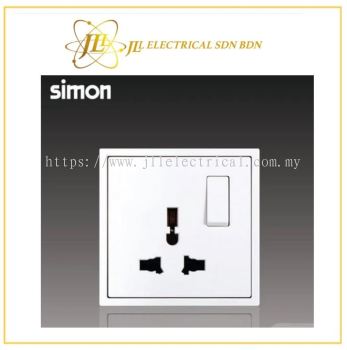 Simon Switch i7 701089-30 13A Universal Switch Socket Outlet Matt White