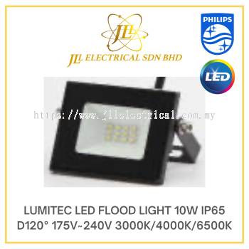 LUMITEC LED FLOOD LIGHT 10W IP65 D120 175V~240V 6000K
