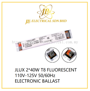 JLUX 2*40W T8 FLUORESCENT 110V-125V 50/60Hz ELECTRONIC BALLAST for ship use
