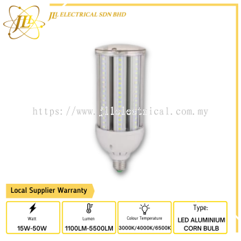 JLUX 100-265V 1100LM-5500LM IP20 LED ALUMINIUM CORN BULB [15W/20W/25W/30W/35W/40W/45W/50W] [3000K/4000K/6500K] [E27/E40]