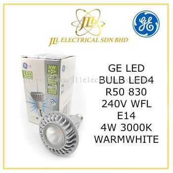 GE LED BULB LED4 4W R50 830 E14 240V ~36D WFL 72589 3000K WARMWHITE