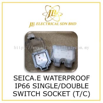SEICA.E WATERPROOF IP66 SINGLE/DOUBLE SWITCH SOCKET (T/C) WPS66S1S/WPS66S2S