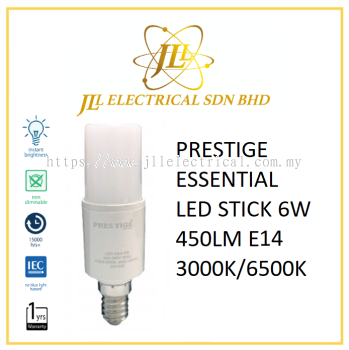 PRESTIGE ESSENTIAL LED STICK 6W 450LM E14 3000K/6500K 