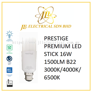 PRESTIGE PREMIUM LED STICK 16W 1500LM B22 3000K/4000K/6500K 